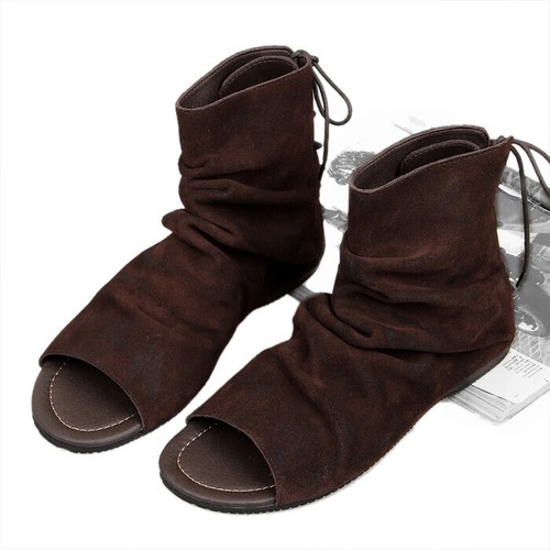 men's vintage lace up leather sandals